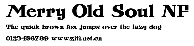 Merry Old Soul NF.ttf字體轉換器圖片