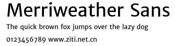 Merriweather Sans.ttf字體轉換器圖片