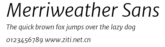Merriweather Sans.ttf字體轉換器圖片