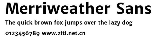 Merriweather Sans.ttf字體轉換器圖片