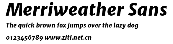 Merriweather Sans.ttf字體轉換器圖片
