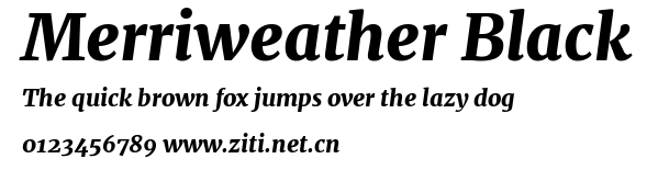 Merriweather Black.ttf字體轉換器圖片