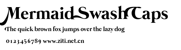Mermaid Swash Caps.ttf字體轉換器圖片