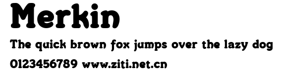 Merkin.ttf字體轉換器圖片
