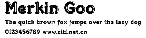 Merkin Goo.ttf字體轉換器圖片
