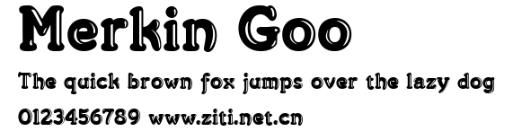 Merkin Goo.ttf字體轉換器圖片