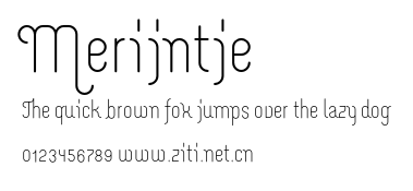 Merijntje.otf字體轉換器圖片