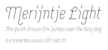 Merijntje Light.otf字體轉換器圖片