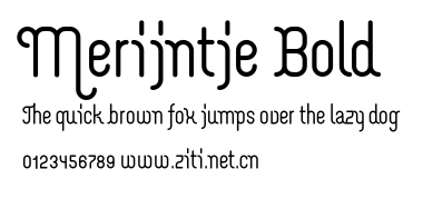 Merijntje Bold.otf字體轉換器圖片