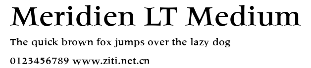 Meridien LT Medium.ttf字體轉換器圖片