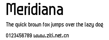 Meridiana.ttf字體轉換器圖片