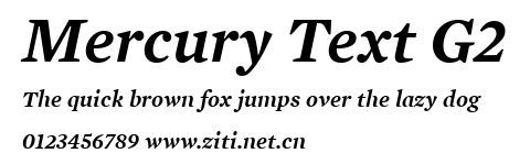 Mercury Text G2.ttf字體轉換器圖片
