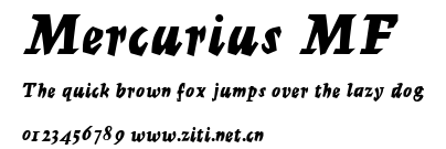 Mercurius MF.ttf字體轉換器圖片