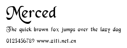 Merced.ttf字體轉換器圖片
