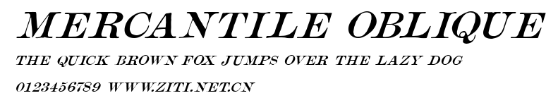 Mercantile Oblique.ttf字體轉換器圖片