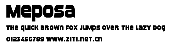 Meposa.ttf字體轉換器圖片