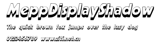 MeppDisplayShadow.ttf字體轉換器圖片