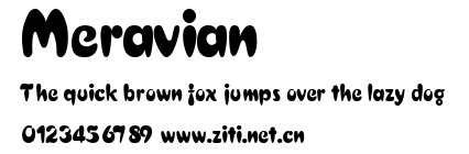Meravian.ttf字體轉換器圖片