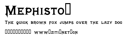 Mephisto™.ttf字體轉換器圖片