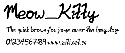 Meow_Kitty.ttf字體轉換器圖片