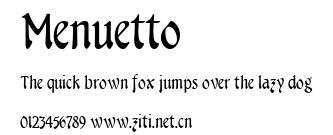 Menuetto.ttf字體轉換器圖片