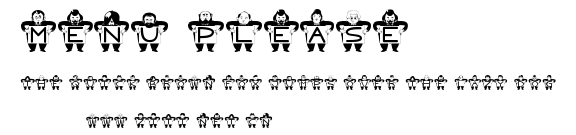 Menu Please.ttf字體轉換器圖片