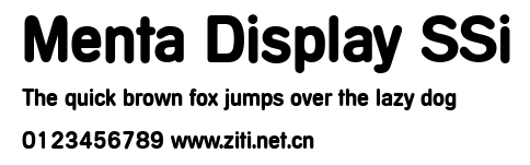 Menta Display SSi.ttf字體轉換器圖片
