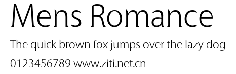 Mens Romance.otf字體轉換器圖片