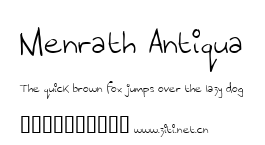 Menrath Antiqua.ttf字體轉換器圖片