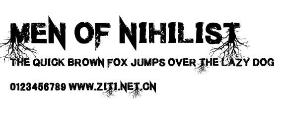 Men of Nihilist.otf字體轉換器圖片