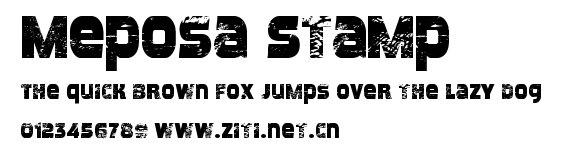 Meposa Stamp.ttf字體轉換器圖片