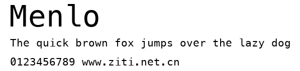 Menlo.ttf字體轉換器圖片