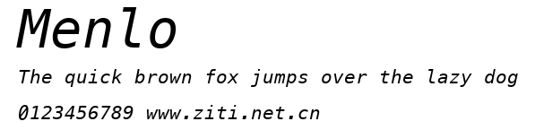 Menlo.ttf字體轉換器圖片