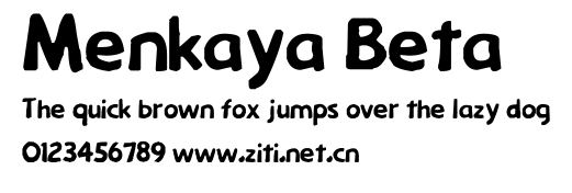 Menkaya Beta.ttf字體轉換器圖片