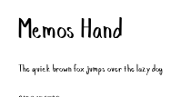 Memos Hand.ttf字體轉換器圖片