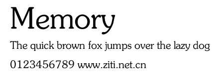 Memory.ttf字體轉換器圖片
