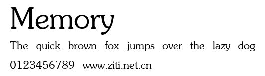 Memory.ttf字體轉換器圖片