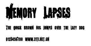 Memory Lapses.ttf字體轉換器圖片