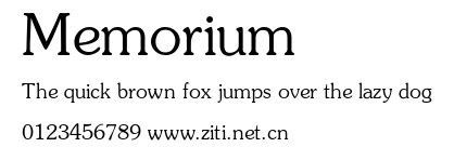 Memorium.ttf字體轉換器圖片