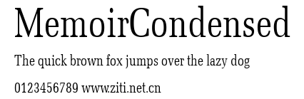 MemoirCondensed.ttf字體轉換器圖片