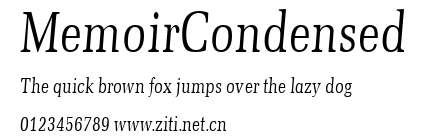 MemoirCondensed.ttf字體轉換器圖片