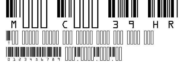 Meme Code 39 HR.ttf字體轉換器圖片