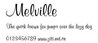 Melville.ttf字體轉換器圖片