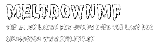 MeltdownMF.ttf字體轉換器圖片