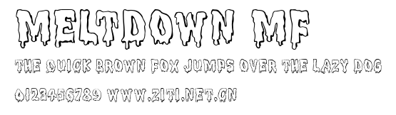 Meltdown MF.ttf字體轉換器圖片