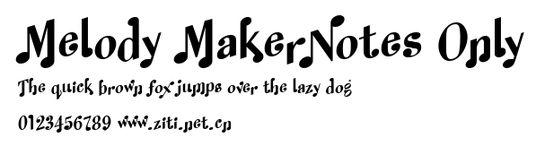 Melody MakerNotes Only.ttf