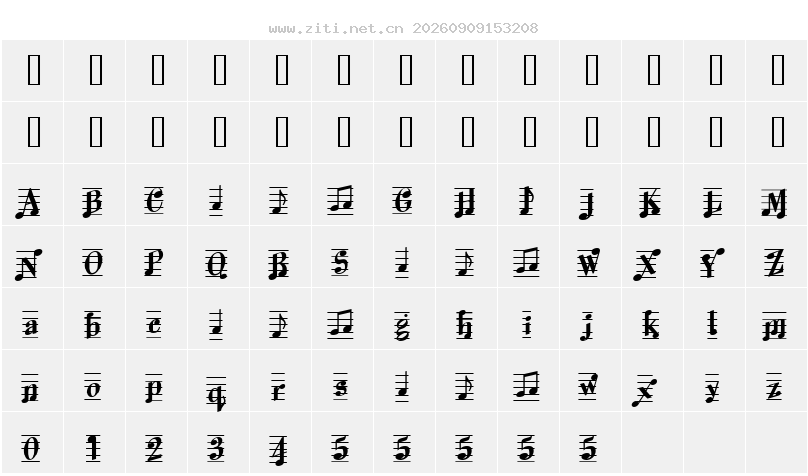 字符映射圖