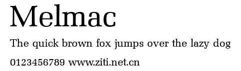 Melmac.ttf字體轉換器圖片