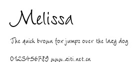 Melissa.ttf字體轉換器圖片