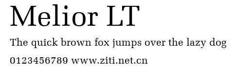 Melior LT.ttf字體轉換器圖片